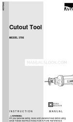 Makita 3706 Manuel d'instruction