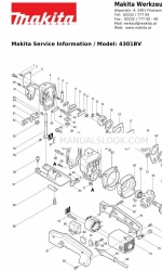 Makita 4301BV Informations sur les services