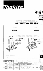 Makita 4304 Manuale di istruzioni