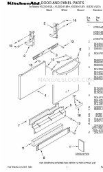 KitchenAid KUDS01FLBL1 Lista de peças