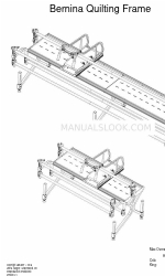 Bernina Quilting Frame Manual de instruções de montagem