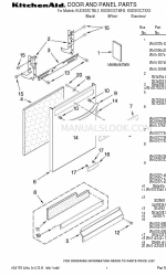 KitchenAid KUDS03CTBL - 24 Inch Full Console Dishwasher Parts List