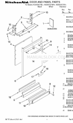 KitchenAid KUDS03CTBL1 Teileliste