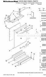 KitchenAid KUDS03CTBL2 Daftar Bagian