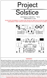 Garage1217 Project Solstice Manuale d'uso