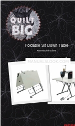 Bernina Foldable Sit Down Table Manuale di istruzioni per il montaggio