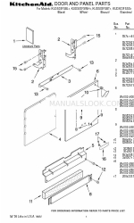 KitchenAid KUDS03FSBL1 Parça Listesi