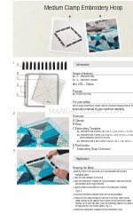 Bernina Medium Clamp Embroidery Hoop Manuale di avvio rapido