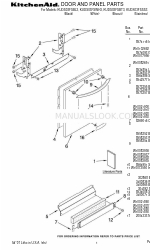 KitchenAid KUDS03FSBL3 Teileliste