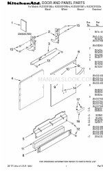 KitchenAid KUDS03FSBL4 Liste des pièces