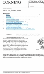 CORNING EDGE8-01U-SP Instalasi dan Pengujian