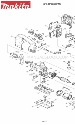 Makita 4340FCT Разбивка на части