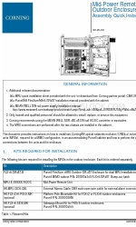 CORNING MRU 組立設置マニュアル