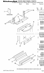 KitchenAid KUDS03FTBL2 Teileliste