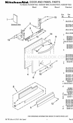 KitchenAid KUDS03FTBL3 Список деталей