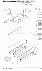 KitchenAid KUDS03FTPA1 Daftar Bagian