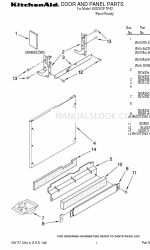 KitchenAid KUDS03FTPA2 Liste des pièces