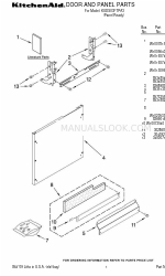 KitchenAid KUDS03FTPA3 Перелік деталей