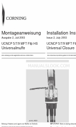 CORNING UCNCP 5-18 MFT Flip 4 HS Installation Instructions Manual