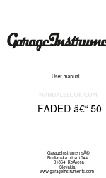 GarageInstruments FADED-50 Manuel de l'utilisateur