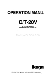 Ikegami C-20C Manuale operativo