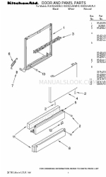 KitchenAid KUDS24SEAL0 Parts List