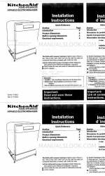 KitchenAid KUDS24SEAL3 Installationsanleitung Handbuch