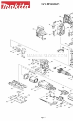 Makita 4351FCT Parts Breakdown