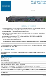 CORNING ONE MxU Schnellinstallationsblatt