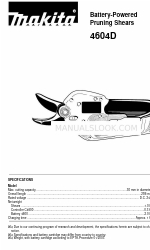 Makita 4604D Operator's Manual