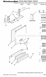 KitchenAid KUDS30IVBL0 부품 목록