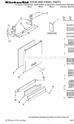 KitchenAid KUDS30IVBL0 Lista części