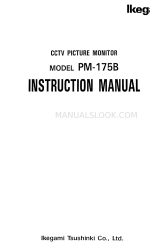 Ikegami PM-175B Manual de instruções