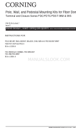 CORNING FDST/FDT-08-POLE/PED-HB Instructions For Use Manual