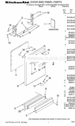 KitchenAid KUDS40CVBL0 Teileliste