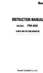 Ikegami PM-909 Instruction Manual