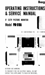 Ikegami PM-910A 取扱説明書＆サービスマニュアル