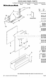 KitchenAid KUDS40FVBL5 도어 및 패널 부품