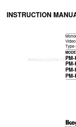 Ikegami PM-K12 Manual de instruções