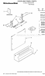 KitchenAid KUDS40FVPA5 도어 및 패널 부품