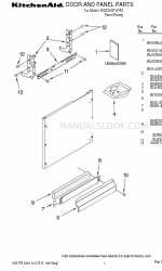 KitchenAid KUDS50FVPA - Fully Integrated Dishwasher Door And Panel Parts