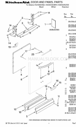 KitchenAid KUDS50SVBL0 Lista de piezas