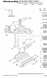 KitchenAid KUDT03FTBL - Dishwasher w/ 5 Cycles Arch II FINTG ProScrub Lista części