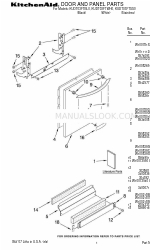 KitchenAid KUDT03FTBL0 Lista części