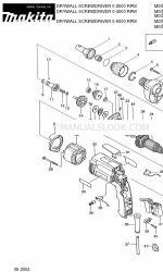 Makita 6823 Розбивка на частини