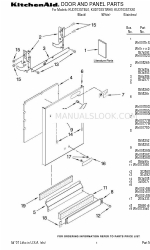 KitchenAid KUDT03STBL0 Перелік деталей