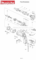 Makita 6824 Разбивка на части