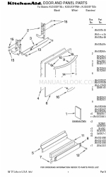 KitchenAid KUDU03FTBL1 Teileliste