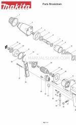 Makita 6906 Розбивка на частини