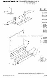 KitchenAid KUDU03FTPA1 Lista de peças